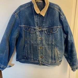 Vintage 1990’s Lee Storm Rider Blanket Lined Denim Jacket Size XL R